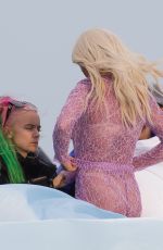 RITA ORA on the Set of Commercial in Miami 01/10/2020