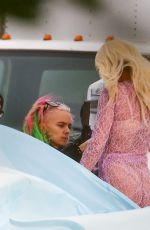 RITA ORA on the Set of Commercial in Miami 01/10/2020