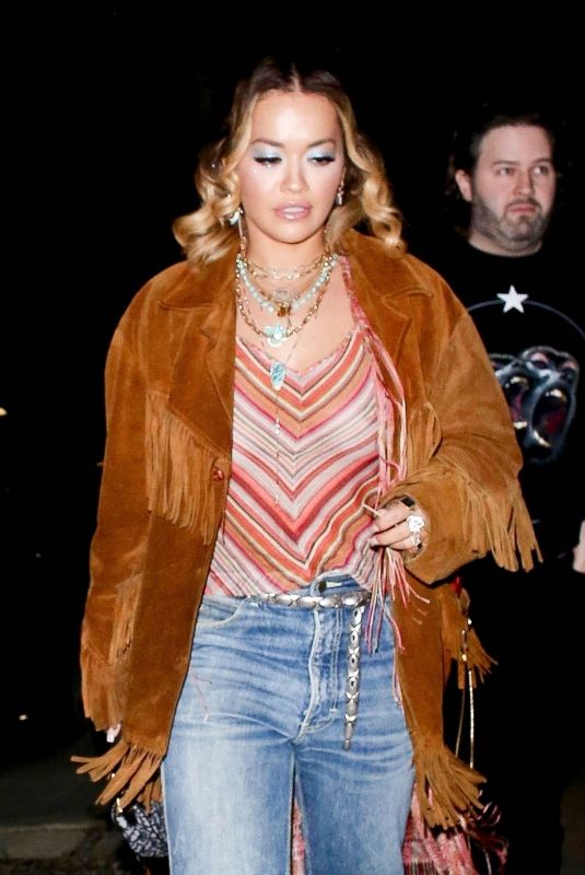 RITA ORA Out for Dinner in Los Feliz 01/24/2020