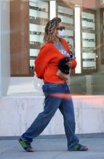 RITA ORA Wearing a Face Mask at a Medical Building in Beverly Hills 01/03/2020