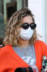 RITA ORA Wearing a Face Mask at a Medical Building in Beverly Hills 01/03/2020