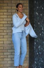 ROCHELLE HUMES Leaves ITV Sstudios in London 01/21/2020