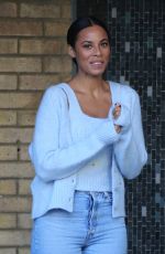 ROCHELLE HUMES Leaves ITV Sstudios in London 01/21/2020