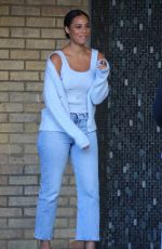 ROCHELLE HUMES Leaves ITV Sstudios in London 01/21/2020