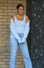 ROCHELLE HUMES Leaves ITV Sstudios in London 01/21/2020