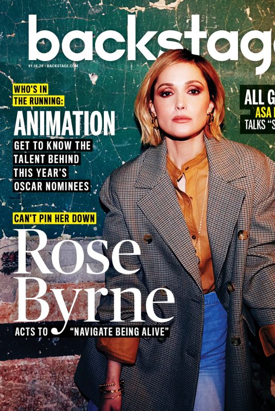 ROSE BYRNE for Backstage Magazine, January 2020