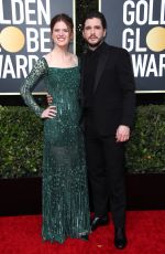 ROSE LESLIE and Kit Harington at 77th Annual Golden Globe Awards in Beverly Hills 01/05/2020