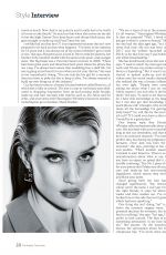 ROSIE HUNTINGTON-WHITELEY in The Sunday Times Style Magazine, January 2020