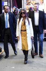 SALMA HAYEK Arrives at Good Morning America Studio in New York 01/07/2020