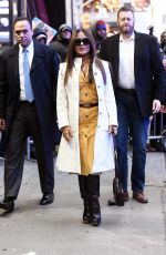 SALMA HAYEK Arrives at Good Morning America Studio in New York 01/07/2020