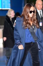 SALMA HAYEK at JFK AIrport in New York 01/06/2020