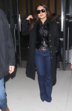SALMA HAYEK Leaves Watch What Happens lLive in New York 01/08/2020