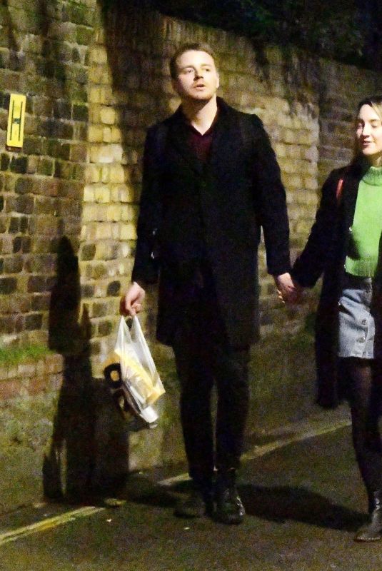 SAOIRSE RONAN and Jack Lowden Night Out in London 01/08/2020