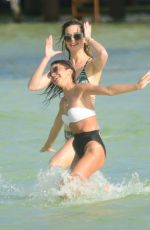 SARAH HYLAND, ASHLEY NEWBROUGH and CIARA ROBINSON in Bikinis at a Beach in Cancun 12/31/2019