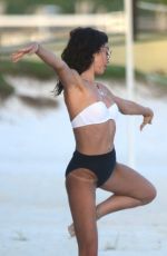 SARAH HYLAND, ASHLEY NEWBROUGH and CIARA ROBINSON in Bikinis at a Beach in Cancun 12/31/2019