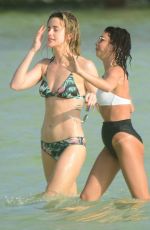 SARAH HYLAND, ASHLEY NEWBROUGH and CIARA ROBINSON in Bikinis at a Beach in Cancun 12/31/2019