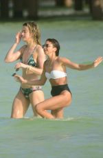 SARAH HYLAND, ASHLEY NEWBROUGH and CIARA ROBINSON in Bikinis at a Beach in Cancun 12/31/2019