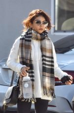 SARAH HYLAND Heading to Pilates Class in Studio City 01/13/2020