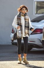 SARAH HYLAND Heading to Pilates Class in Studio City 01/13/2020
