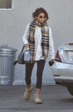 SARAH HYLAND Heading to Pilates Class in Studio City 01/13/2020