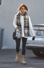 SARAH HYLAND Heading to Pilates Class in Studio City 01/13/2020