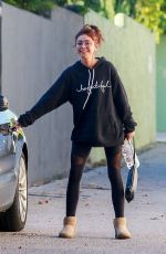 SARAH HYLAND Leaves Her Stylist