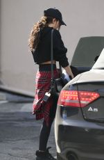 SARAH HYLAND Leaves Pilates Class in Los Angeles 01/17/2020