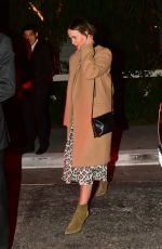 SARAH PAULSON Out for Dinner in West Hollywood 01/29/2020