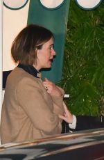 SARAH PAULSON Out for Dinner in West Hollywood 01/29/2020