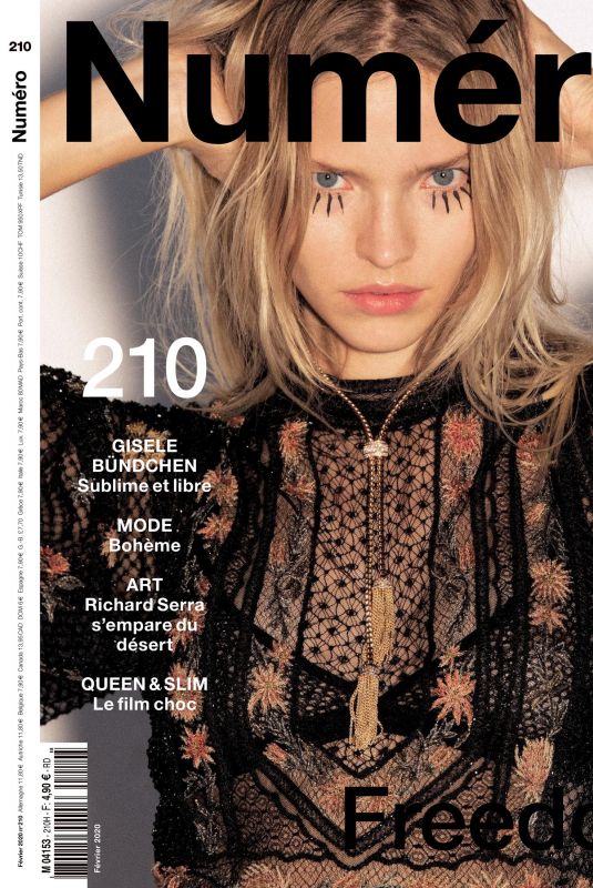 SASHA LUSS in Numero Magazine, France February 2020