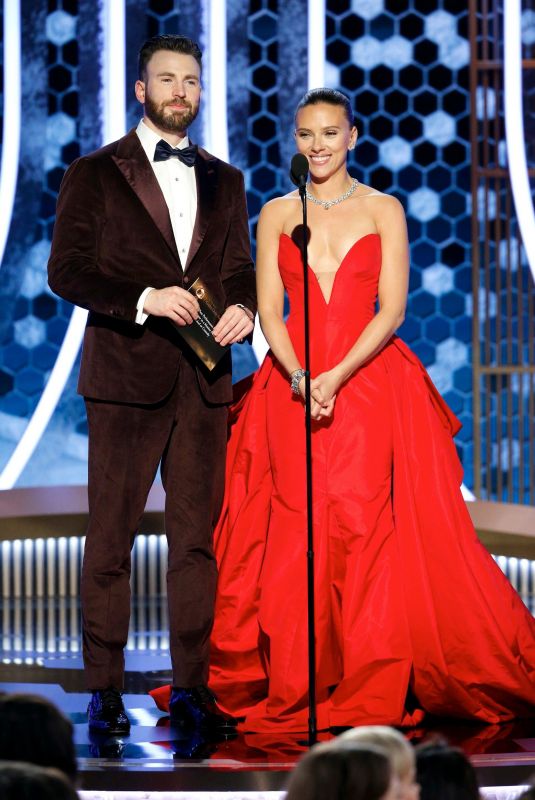 SCARLETT JOHANSSON and Chris Evans at 77th Annual Golden Globe Awards in Beverly Hills 01/05/2020