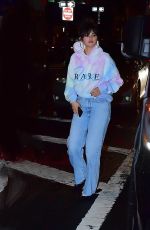 SELENA GOMEZ Arrives at Bang Bang Tattoo Parlor in New York 01/14/2020
