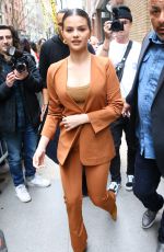 SELENA GOMEZ Arrives at Live with Kelly and Ryan in New York 01/13/2020