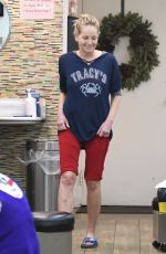SHARON STONE at a Nail Salon in Beverly Hills 12/26/2019