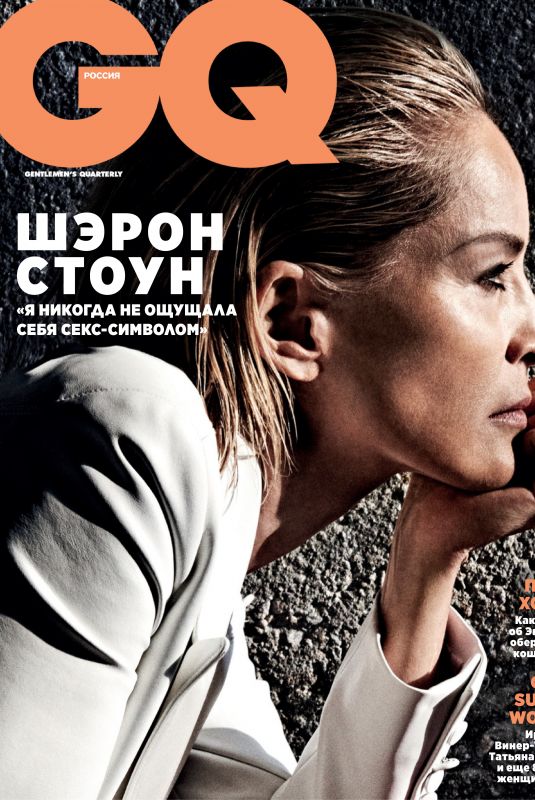 SHARON STONE in GQ Magazine, Russia February 2020