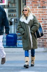 SIENNA MILLER Out in New York 01/21/2020