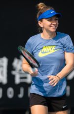 SIMONA HALEP Practises at 2020 Australian Open at Melbourne Park 01/19/2020