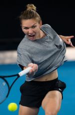 SIMONA HALEP Practises at 2020 Australian Open at Melbourne Park 01/19/2020