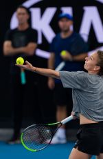 SIMONA HALEP Practises at 2020 Australian Open at Melbourne Park 01/19/2020