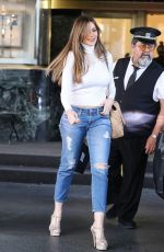 SOFIA VERGARA Leaves Saks Fifth Avenue in Beverly Hills 01/30/2020