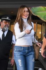 SOFIA VERGARA Leaves Saks Fifth Avenue in Beverly Hills 01/30/2020