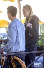 SOPHIE TURNER and Joe Jonas at Sweet Butter in Los Angeles 01/22/2020