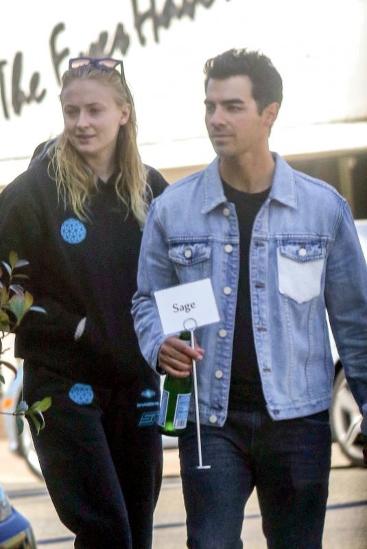 SOPHIE TURNER and Joe Jonas at Sweet Butter in Los Angeles 01/22/2020