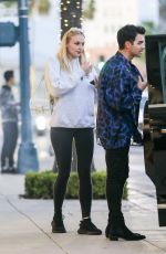 SOPHIE TURNER and Joe Jonas Leaves Their Hotel in Beverly Hills 01/23/2020
