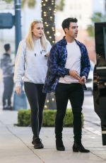 SOPHIE TURNER and Joe Jonas Leaves Their Hotel in Beverly Hills 01/23/2020