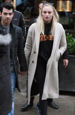 SOPHIE TURNER and Joe Jonas Out in London 01/30/2020