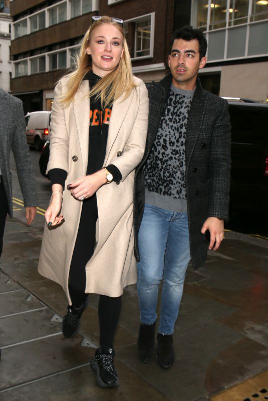 SOPHIE TURNER and Joe Jonas Out in London 01/30/2020