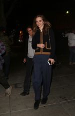 SUKI WATERHOUSE Night Out in Beverly Hills 01/08/2020