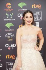 TAMARA FALCO at 34th Goya Cinema Awards 2020 in Madrid 01/25/2020