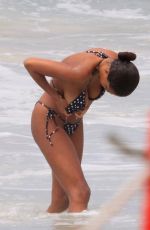 TINA KUNAKEY in Bikini at a Beach in Rio De Janeiro 01/29/2020